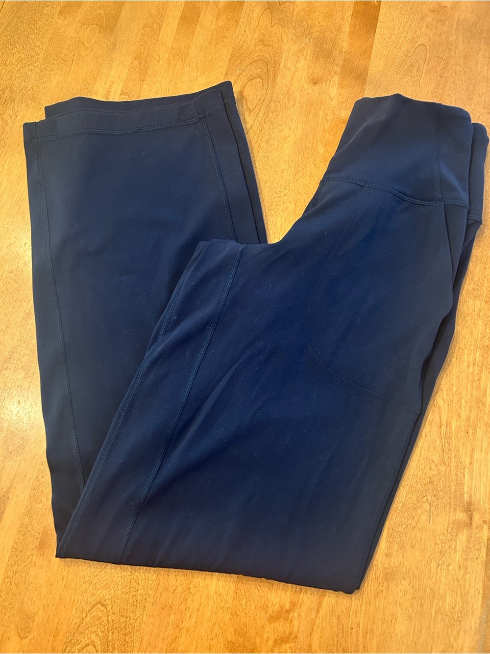 lululemon athletica Straight Leg Pants in Navy Blue with Pockets